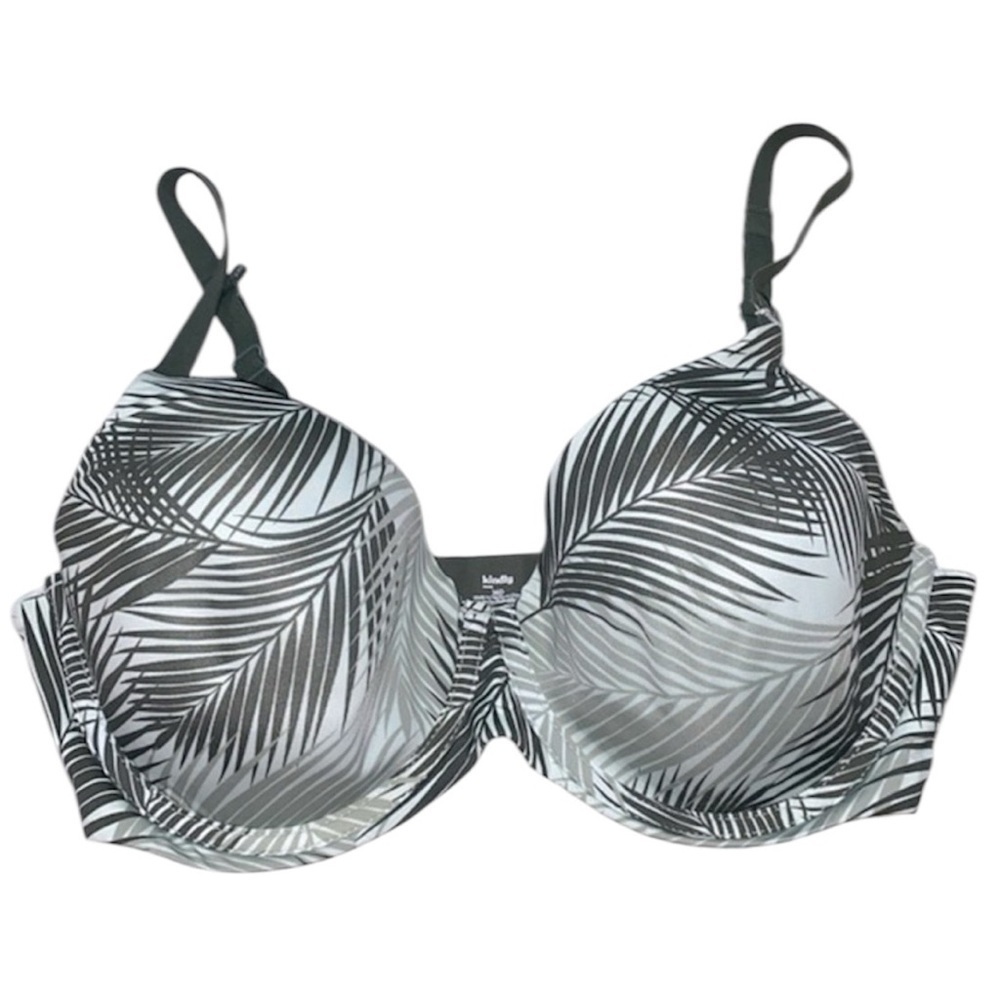 Kindly bra green tropical print size 36D padded push-up